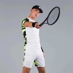 T-shirt Hydrogen Tech Camo Blanc / Jaune Fluo 7 T-shirt Hydrogen Tech Camo Blanc / Jaune Fluo -Équipement De Tennis t shirt hydrogen tech camo blanc jaune fluo 1