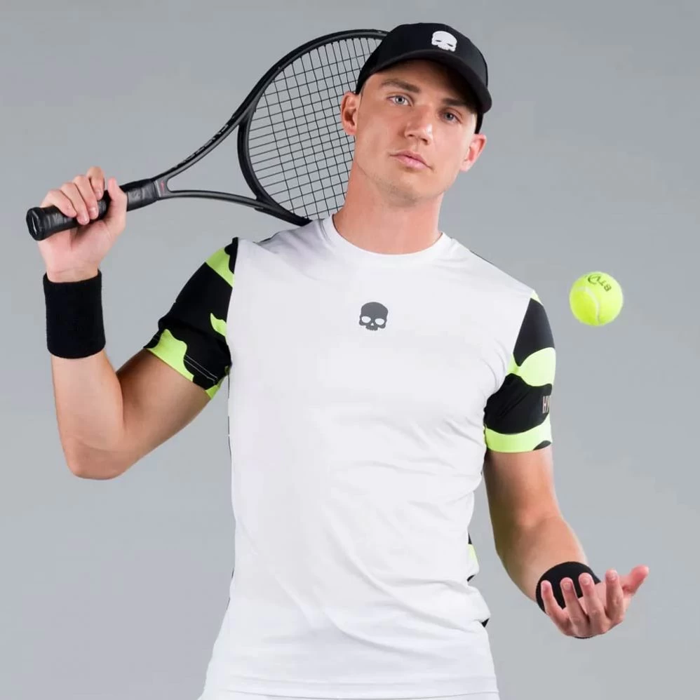 T-shirt Hydrogen Tech Camo Blanc / Jaune Fluo 3 T-shirt Hydrogen Tech Camo Blanc / Jaune Fluo