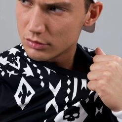 T-Shirt Hydrogen Tribal Tech Noir / Blanc -Équipement De Tennis t shirt hydrogen tribal tech noir blanc 2