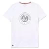 T-Shirt Lacoste Imprimé Roland Garros Blanc 2 T-Shirt Lacoste Imprimé Roland Garros Blanc -Équipement De Tennis t shirt lacoste imprime roland garros blanc