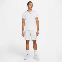 T-Shirt Nike Court Dri-Fit Advantage Blanc -Équipement De Tennis t shirt nike court dri fit advantage blanc 2