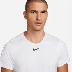 T-Shirt Nike Court Dri-Fit Advantage Blanc -Équipement De Tennis t shirt nike court dri fit advantage blanc 3