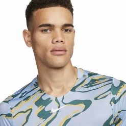 T-Shirt Nike Court Dri-Fit Advantage Bleu / Blanc -Équipement De Tennis t shirt nike court dri fit advantage bleu blanc 3