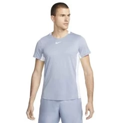 T-Shirt Nike Court Dri-Fit Advantage Bleu Gris