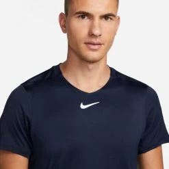 T-Shirt Nike Court Dri-Fit Advantage Bleu Marine -Équipement De Tennis t shirt nike court dri fit advantage bleu marine 2