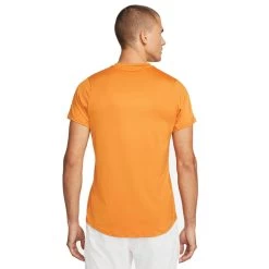 T-Shirt Nike Court Dri-Fit Advantage Orange -Équipement De Tennis t shirt nike court dri fit advantage orange 2