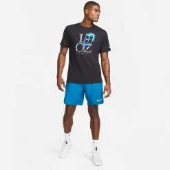 T-Shirt Nike Court Dri-FIT OZ Printed Noir 9 T-Shirt Nike Court Dri-FIT OZ Printed Noir -Équipement De Tennis t shirt nike court dri fit oz printed noir 3