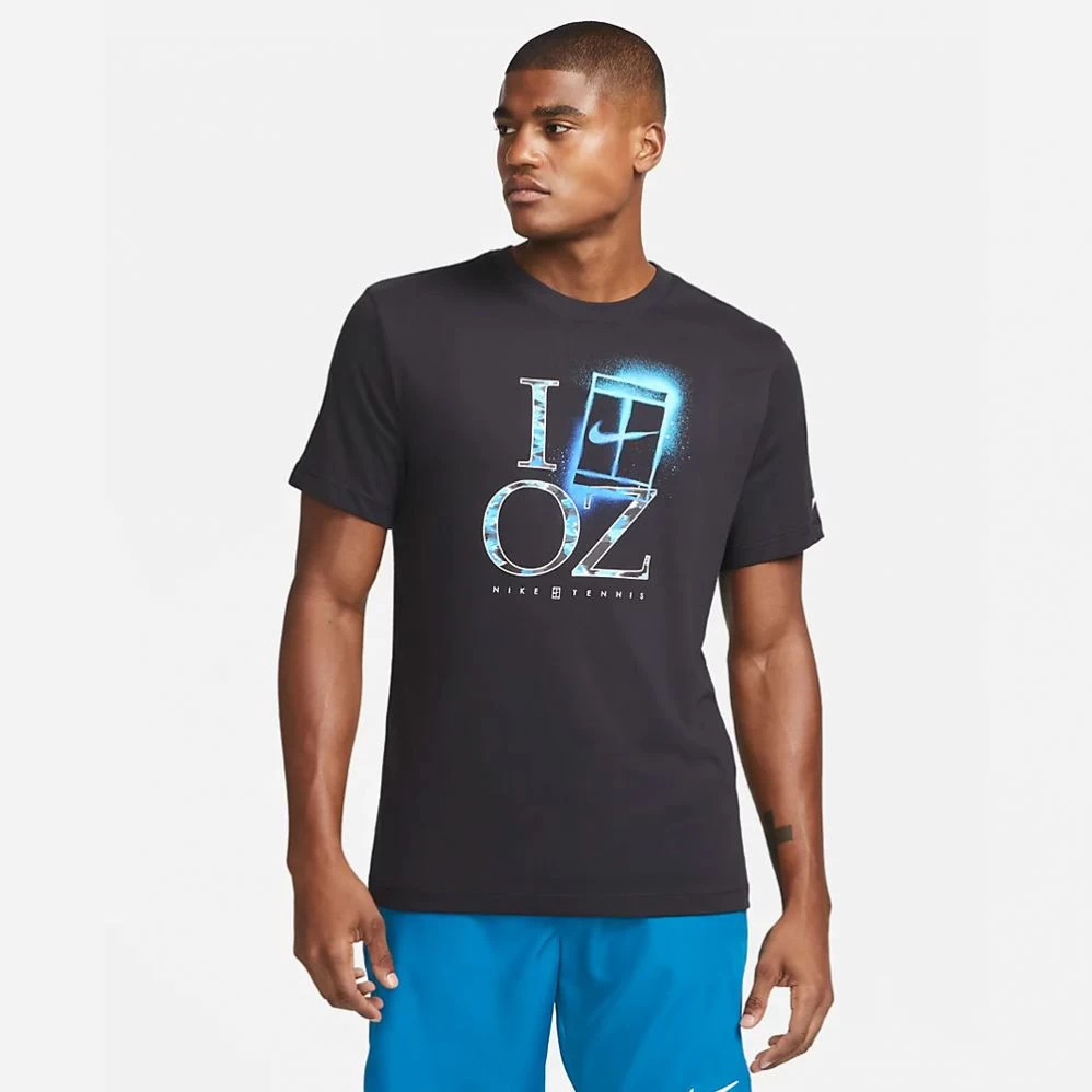 T-Shirt Nike Court Dri-FIT OZ Printed Noir 3 T-Shirt Nike Court Dri-FIT OZ Printed Noir