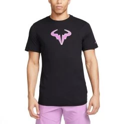 T-Shirt Nike Court Dri-Fit Rafa Noir / Violet