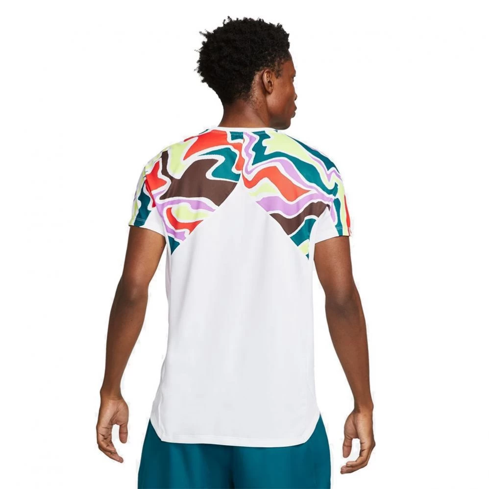 T-shirt Nike Court Dri-Fit Slam Blanc Printed 4 T-shirt Nike Court Dri-Fit Slam Blanc Printed – Image 2