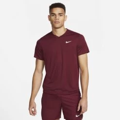 T-Shirt Nike Court Dri-FIT Victory Bordeaux