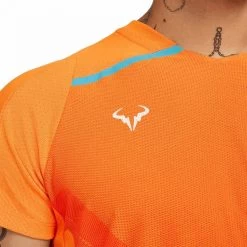 T-Shirt Nike Dri-Fit ADV Rafael Nadal Orange -Équipement De Tennis t shirt nike dri fit adv rafael nadal orange 3