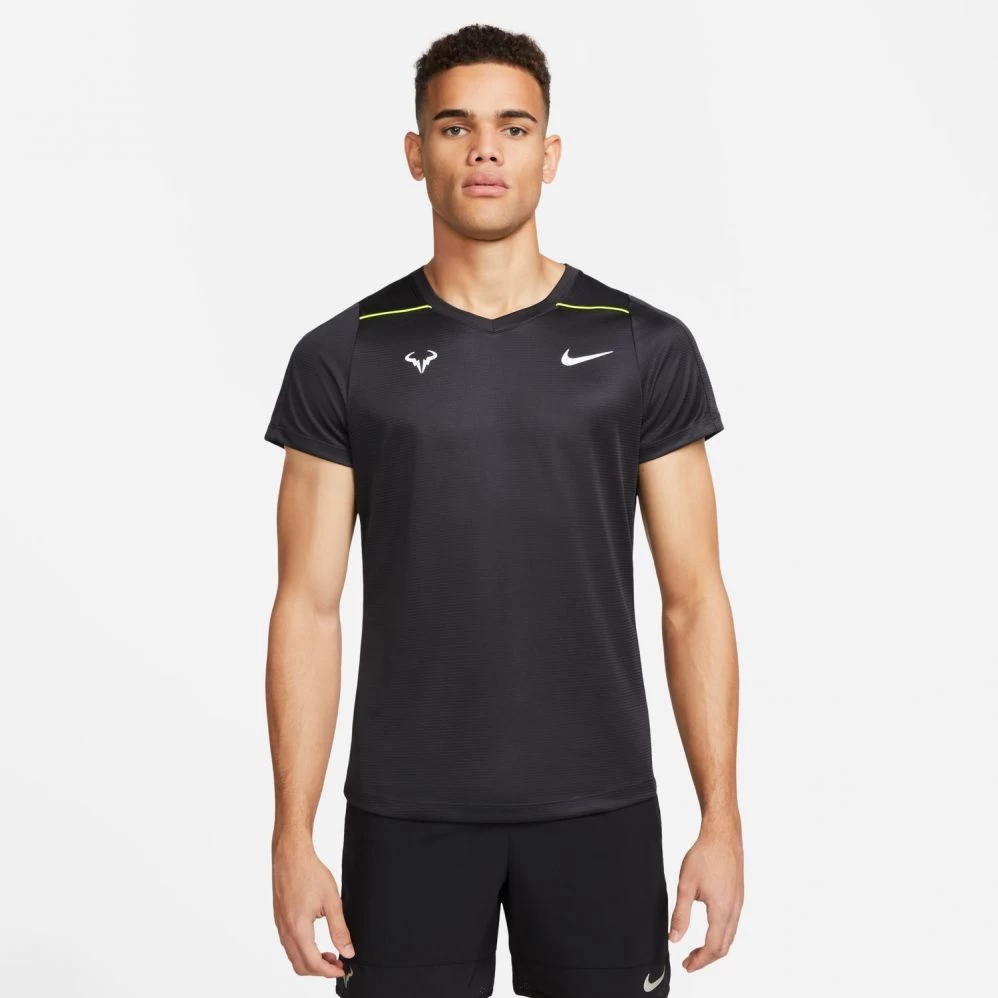 T-Shirt Nike Rafael Nadal Challenger Noir / Jaune Fluo 3 T-Shirt Nike Rafael Nadal Challenger Noir / Jaune Fluo