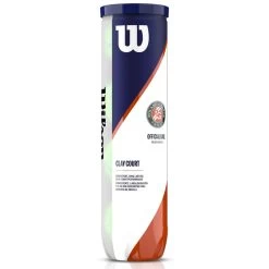 Tube De 4 Balles Wilson Roland Garros Clay Court